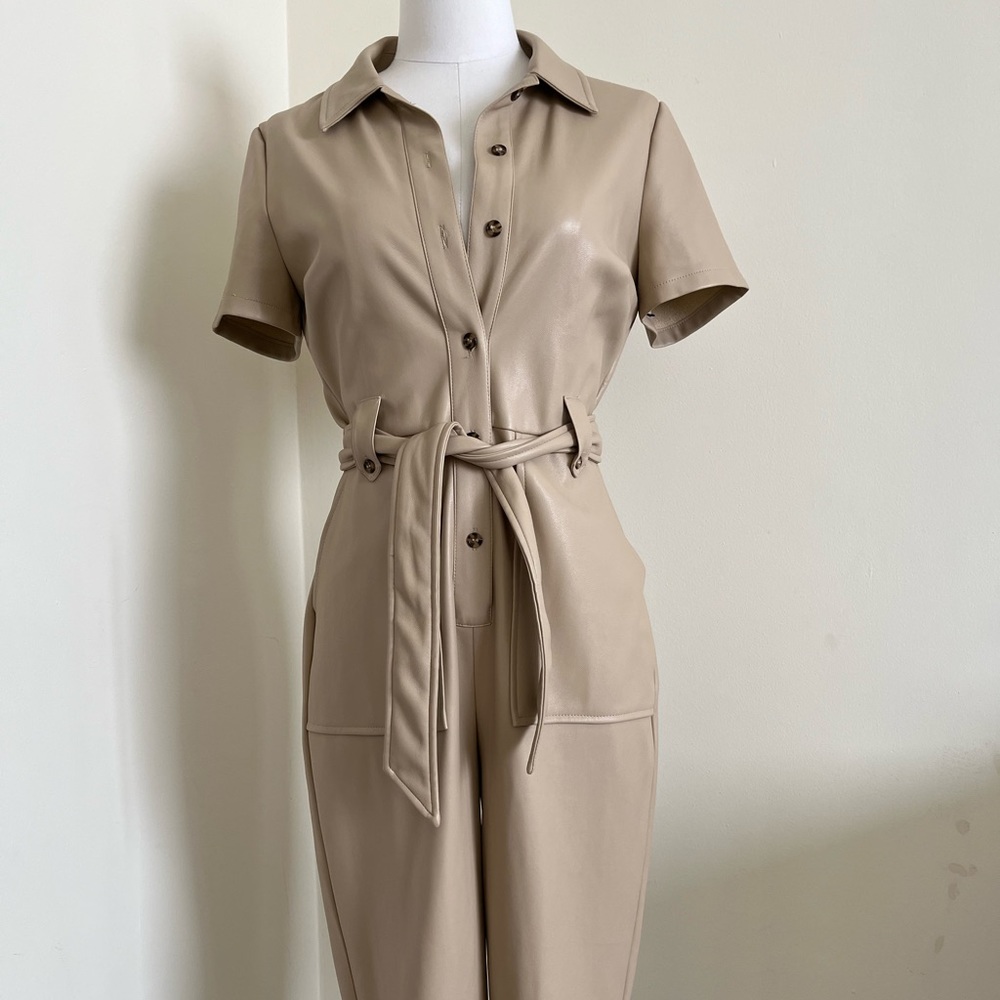 Avev Les filles Leather jumpsuit
